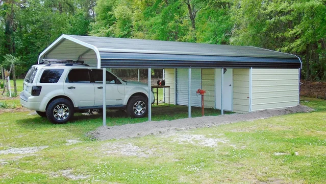 18' wide x 31' long Regular Roof Utility Building
