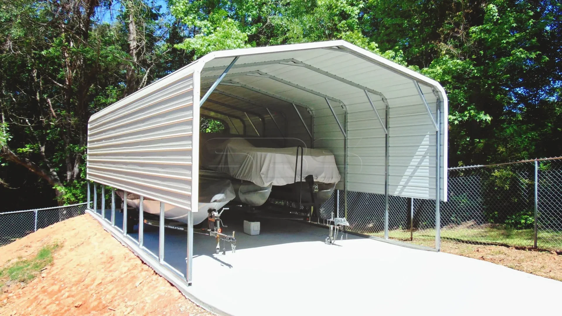 18 x 36 x 10 boat storage carport
