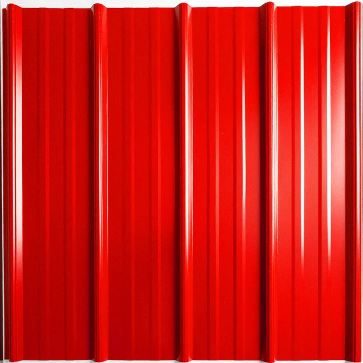 Panel de color rojo cardenal