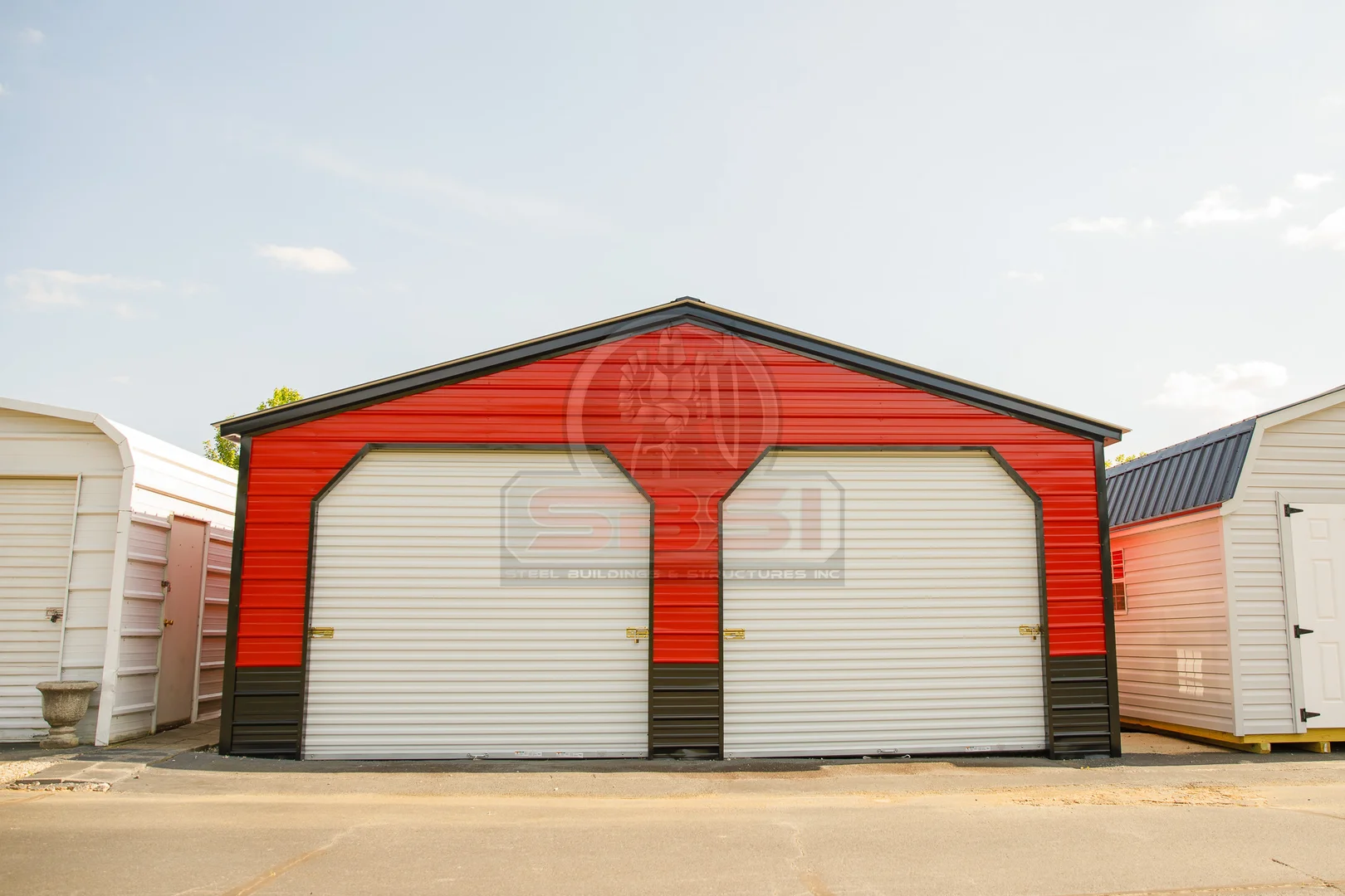 Carolina Red double garage