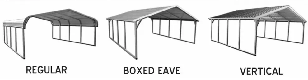 Garage roof styles
