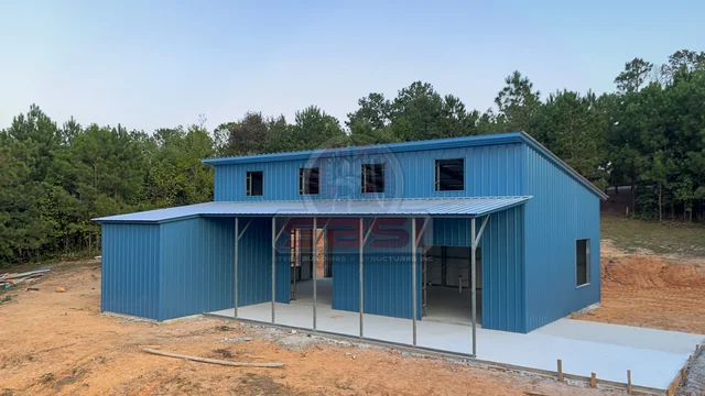 2 story steel house