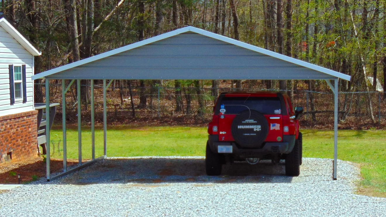 20 x 21 x 7 double carport